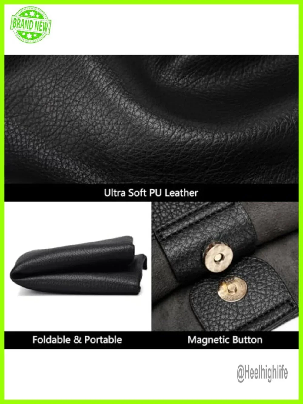 Soft Vegan Leather Slouchy Hobo Tote Purse Shoulder Bag for Work Travel